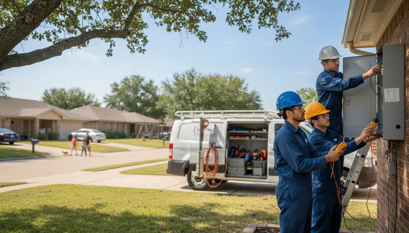 Certified electrician providing emergency electrical services in Canadian, OK